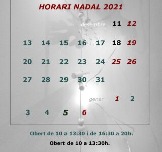 Horario navidad 2021